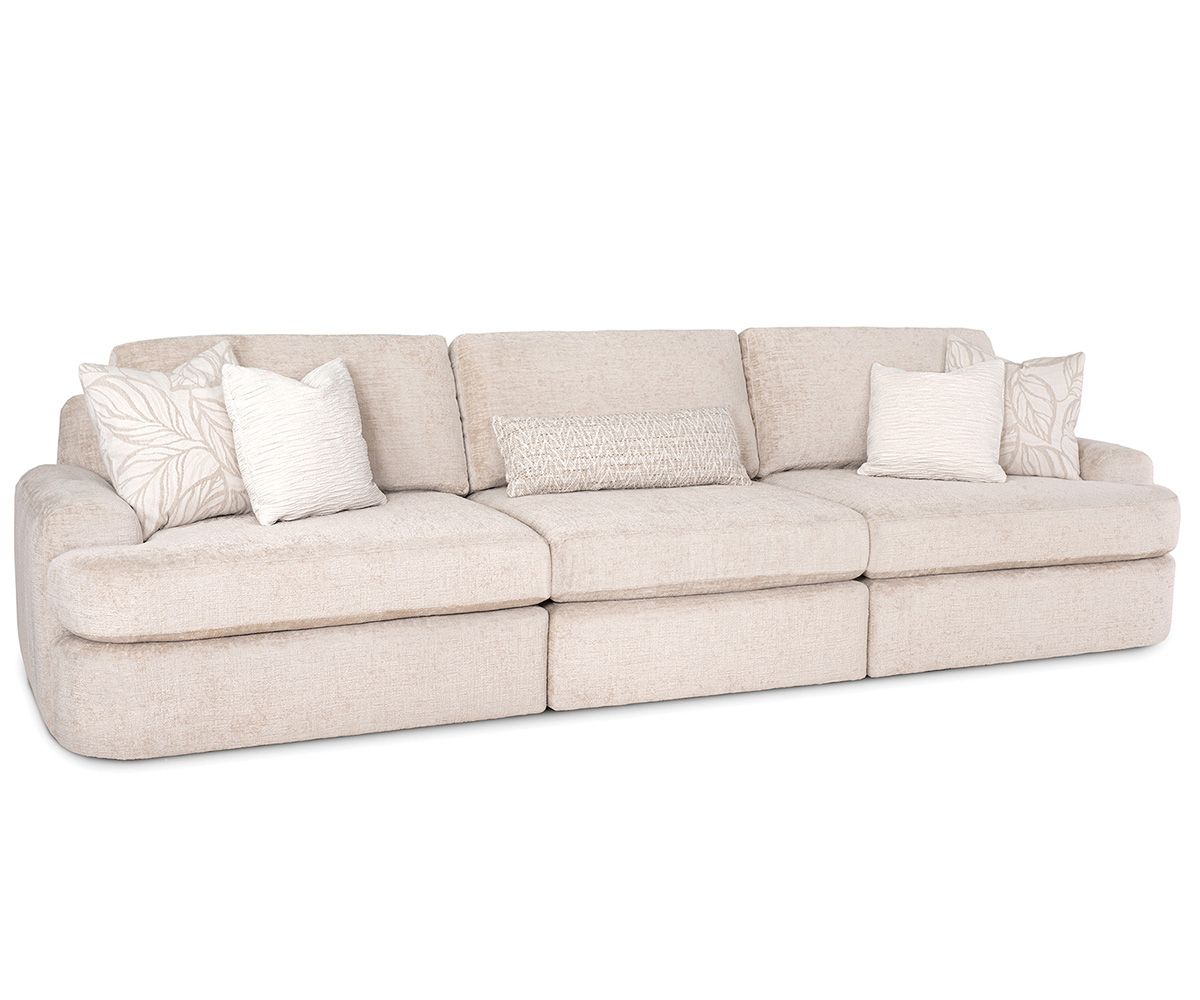 White upholstered sofa
