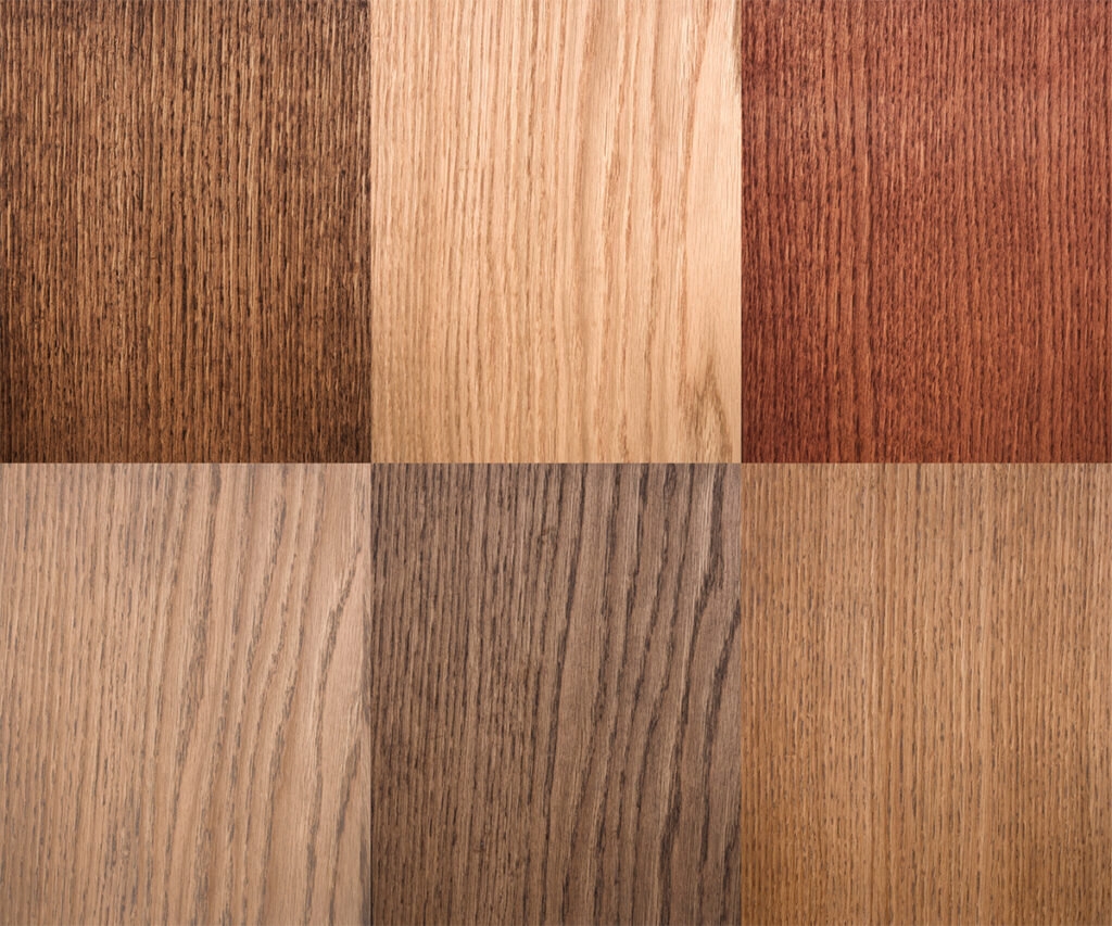 Questions to Ask Before Buying Custom Furniture: wood species sample swatches.