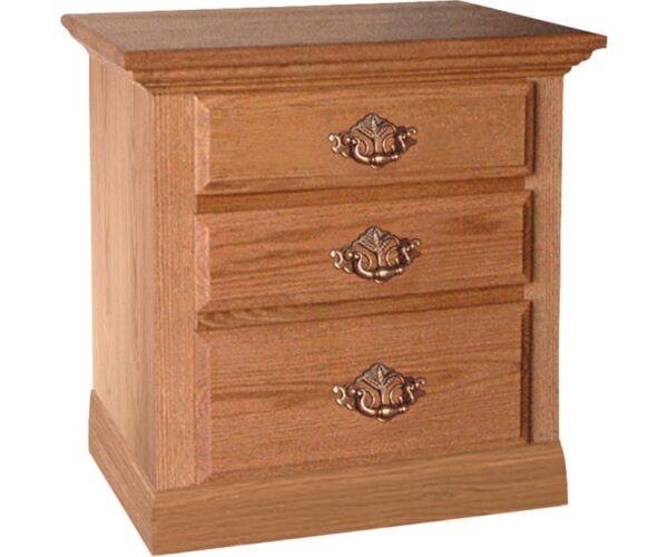 Traditional 3 Drawer Nightstand