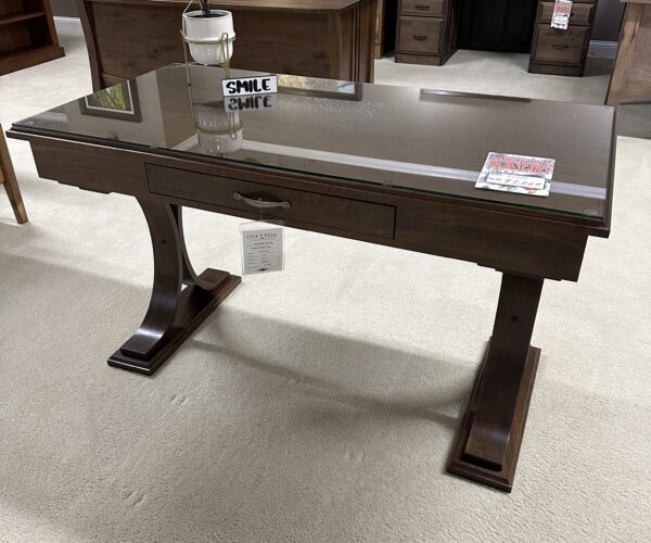 Stevenson Writing Desk w/ Glass Top