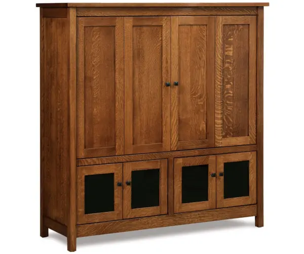 Centennial Entertainment Center with Doors