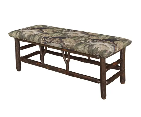 48" Bench With Fabric Seat
