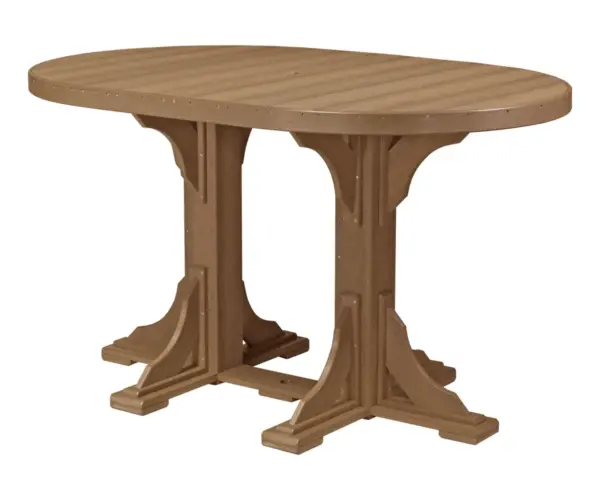 4' × 6' Oval Table - Bar Height