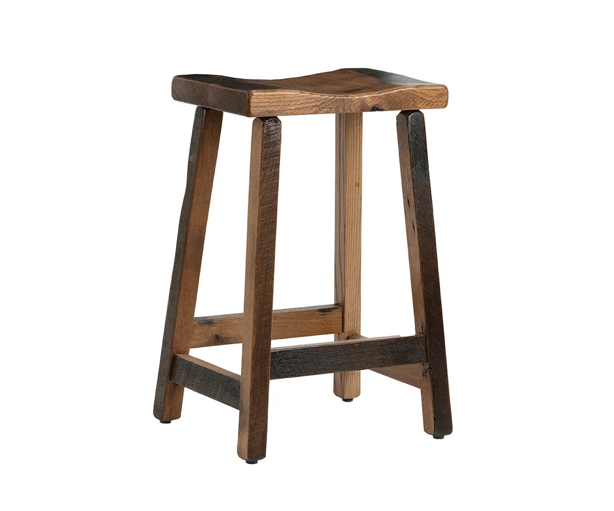 Reclaimed Remi 24" Swivel Barstool - Image 2