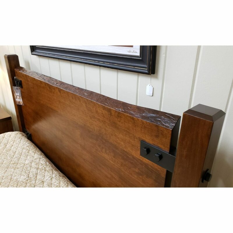 Cherry LiveEdge Bed Oak Creek Amish Furniture